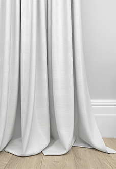 Shima Faux Silk, White - Made to Measure Curtains